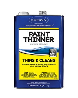 CROWN PAINT THINNER METAL CAN