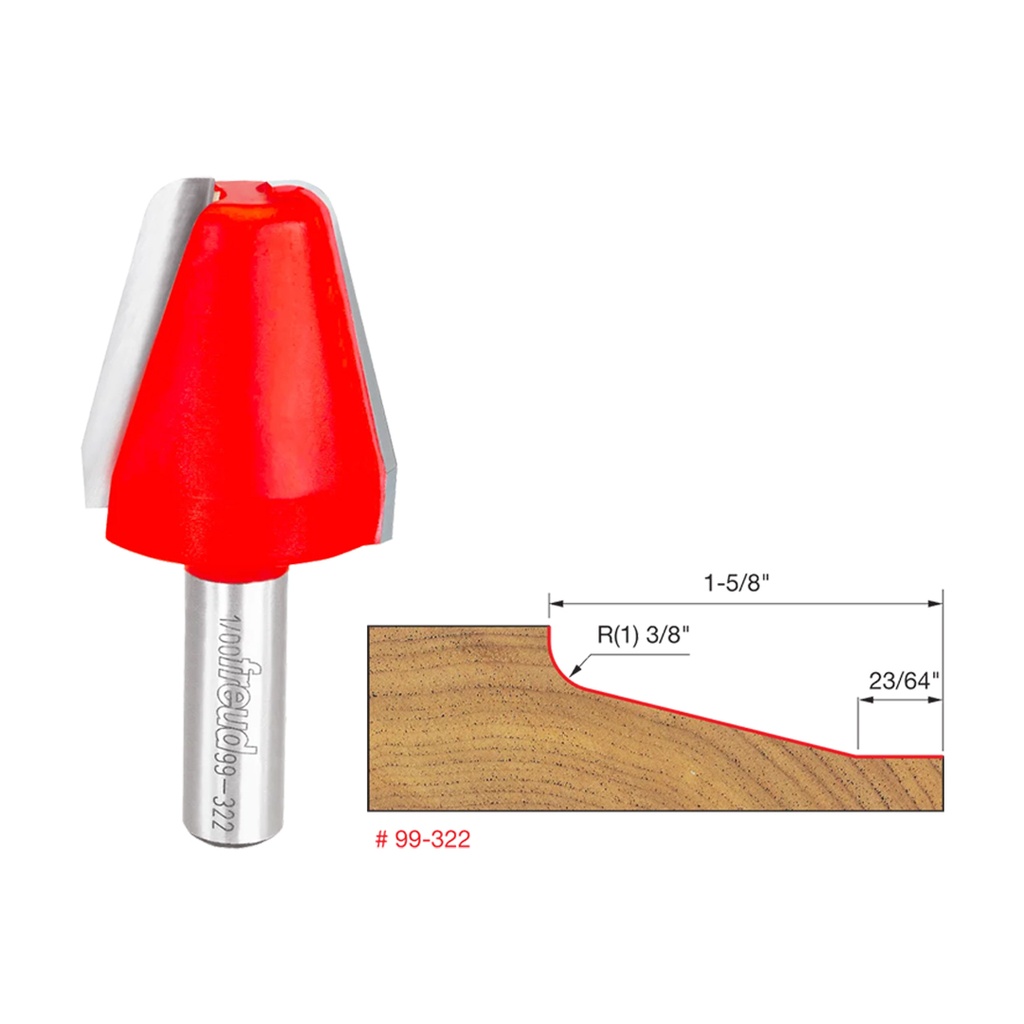 FREUD VERT. REAISED PANEL BIT