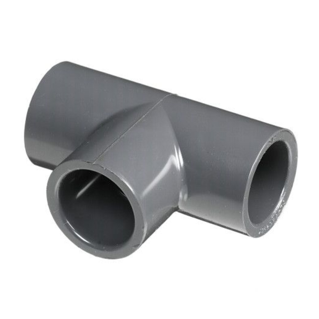 TEE 1/2 PVC DRINKING SCH80
