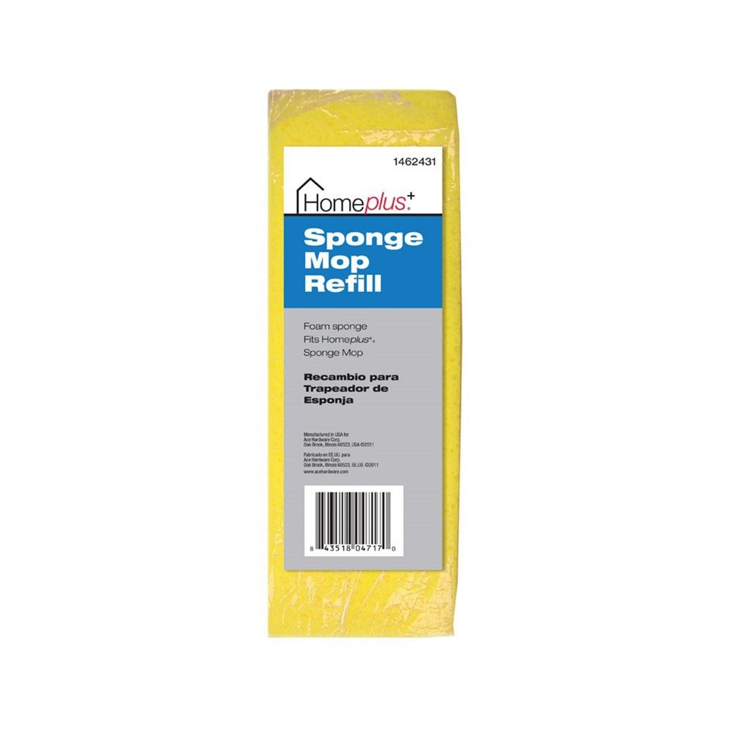 Homeplus+ Sponge Mop Refill 9 "