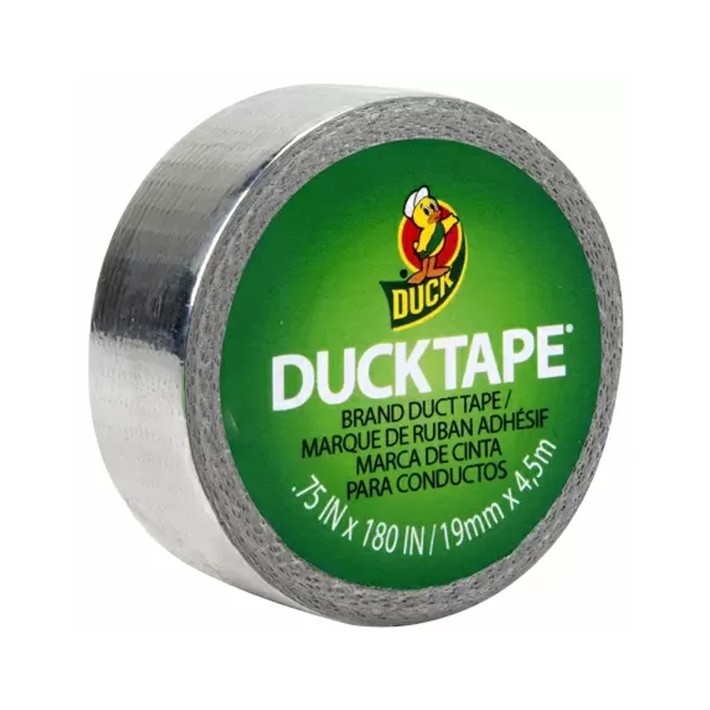 Duck Brand 0.75 X15  Wide Chrome Duct Tape Mini Roll
