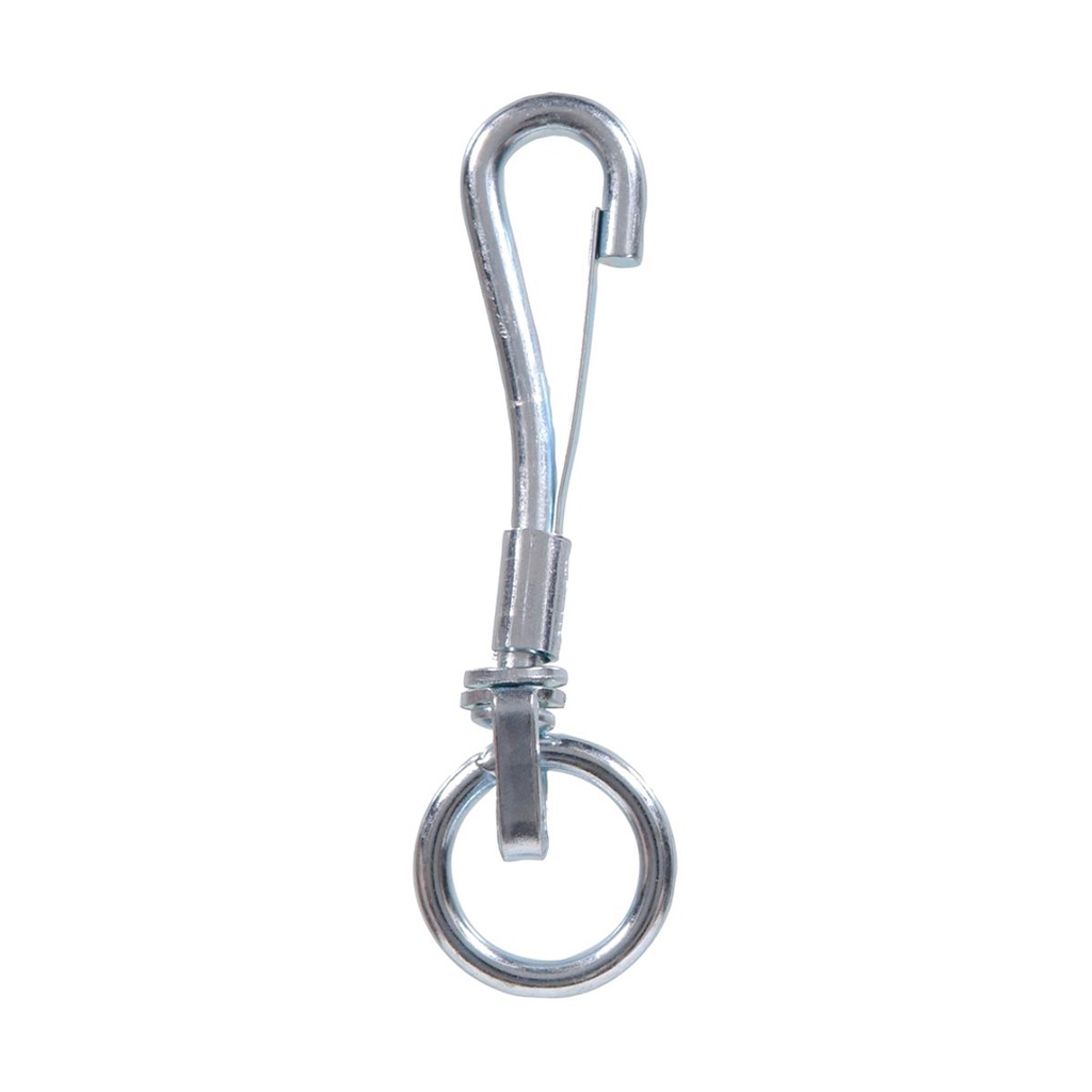 Campbell Chain 3/4 in. Dia. X 4-1/8 in. L Zinc-Plated Iron Spring Snap 80 Lb.