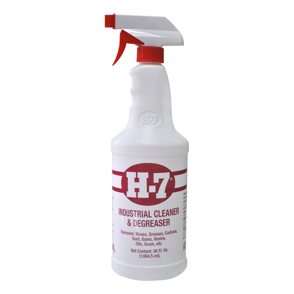 H-7 Industrial Cleaner Degreaser and Spray Removes Wax Soot Scum Gum Resign Oil