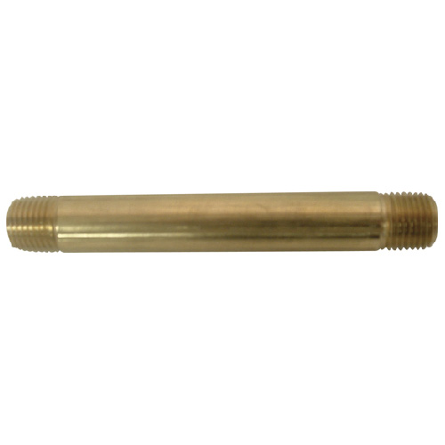5 Pc  Jmf Company 1/4 in. Mpt X 1/4 in. D Mpt Brass Nipple 4 in. L