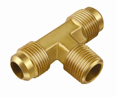 1/4 in. Flare X 1/4 in. D Flare Brass Tee