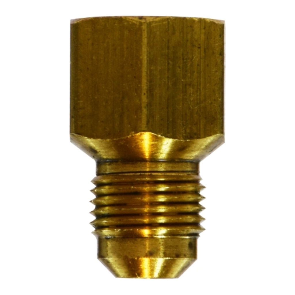 Jmf Male Connector 3/8   Flare X 3/4   Male Yellow Brass Bulk