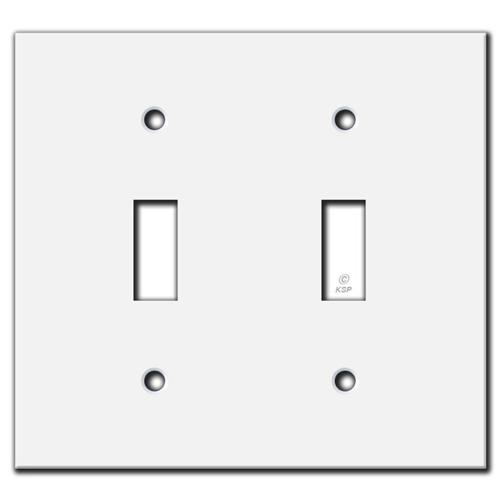 IV 2-TOGGLE WALL PLATE.