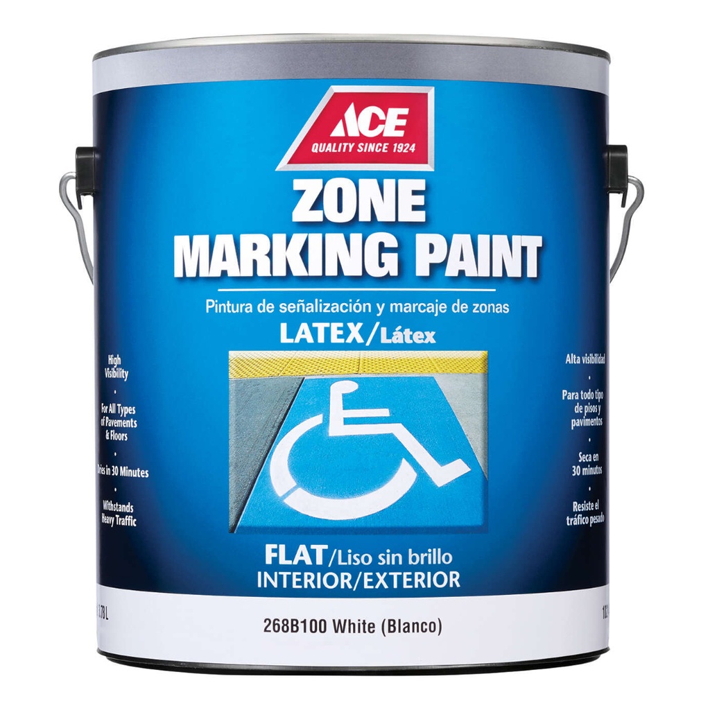 Ace White Traffic Zone Marking Paint 1 Gal.