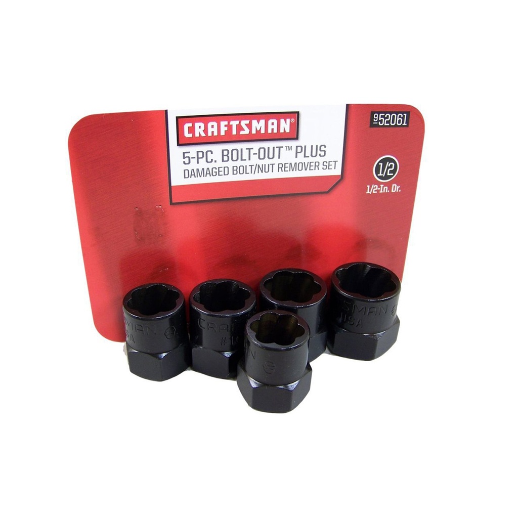 Craftsman 5-PIECE BOLT-OUT 5-PIECE BOLT/NUT REMOVER SET
