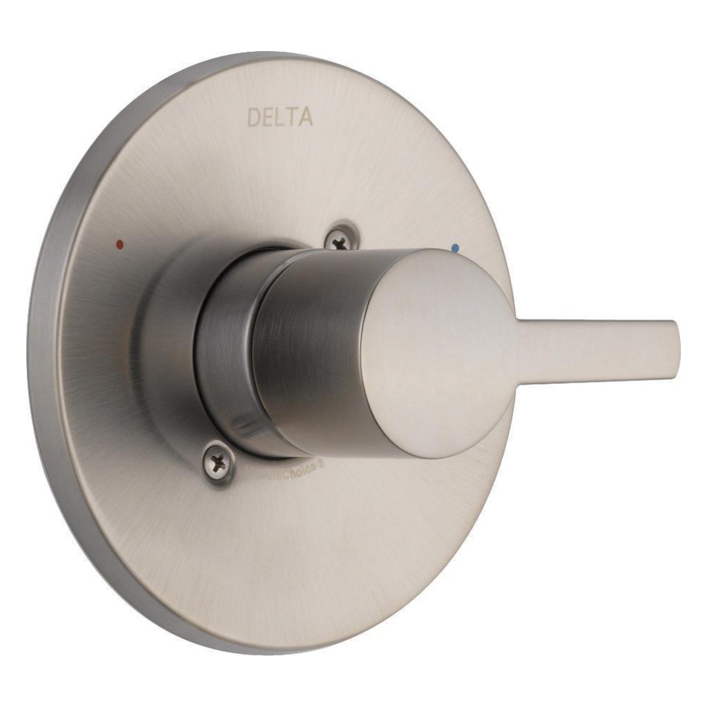 Delta Compel Thermostatic Faucet Trim W/ Lever Handles in Gray | Wayfair T14061-SS