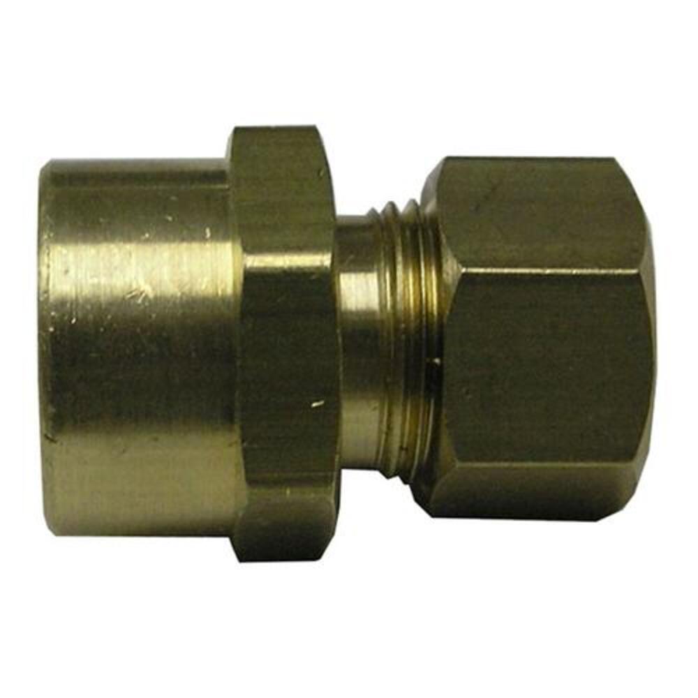JMF 3/8 in. Compression X 1/2 in. Dia. Sweat Brass Compression Adapter