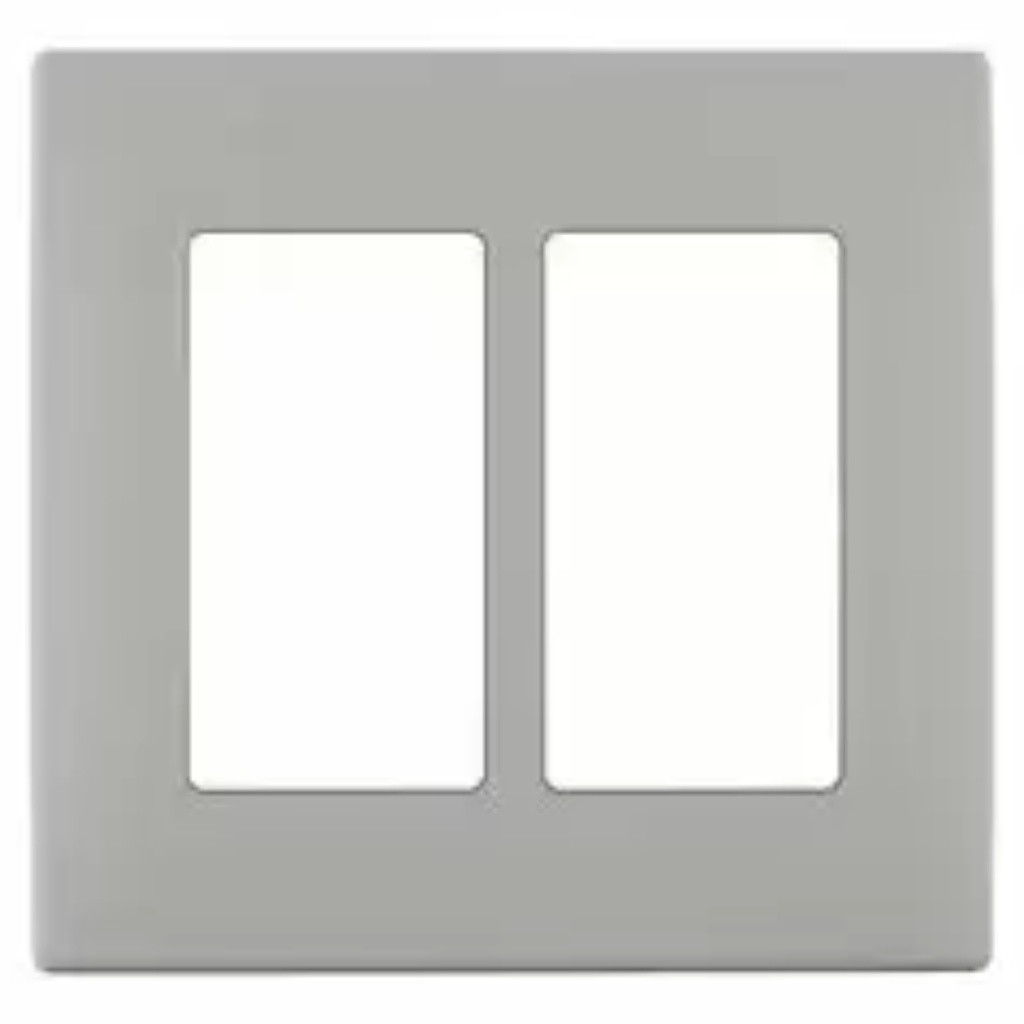 WALL PLATE RENU 2G PEBBLE GREY