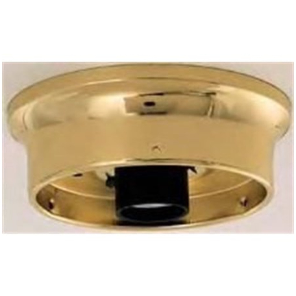 SATCO 4" WHITE FINISH HOLDR UL