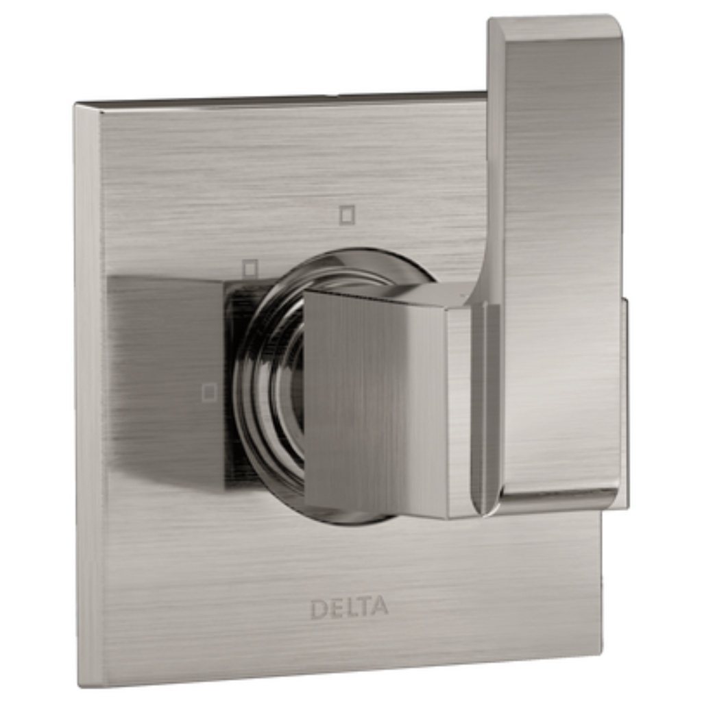 Delta T11867 Ara Three Function Diverter Valve Trim Less Rough-in Valve - Two Independent Positions One Shared Position Brilliance Stainless Showers