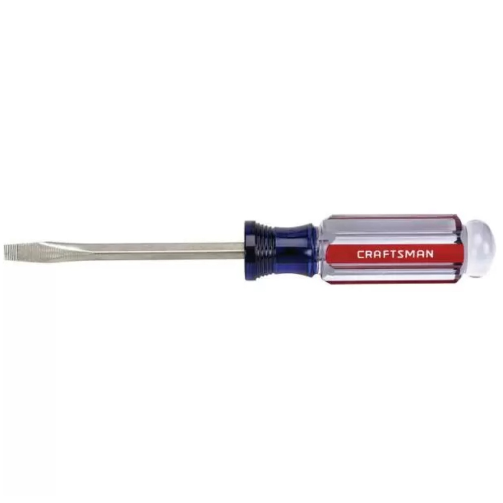 CRAFTSMAN 1/4 Inch X 4 Inch Slotted Acetate Screwdriver - CMHT65014