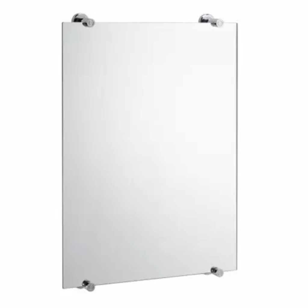 [366001740] Gatco 1561 Latitude II 22" W X 30" H Traditional Rectangular Frameless Bathroom Wall Mirror Chrome Home Decor Mirrors Bathroom Mirror