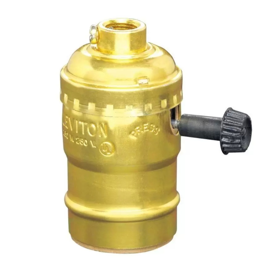 TURN KNOB LAMP SOCKET.