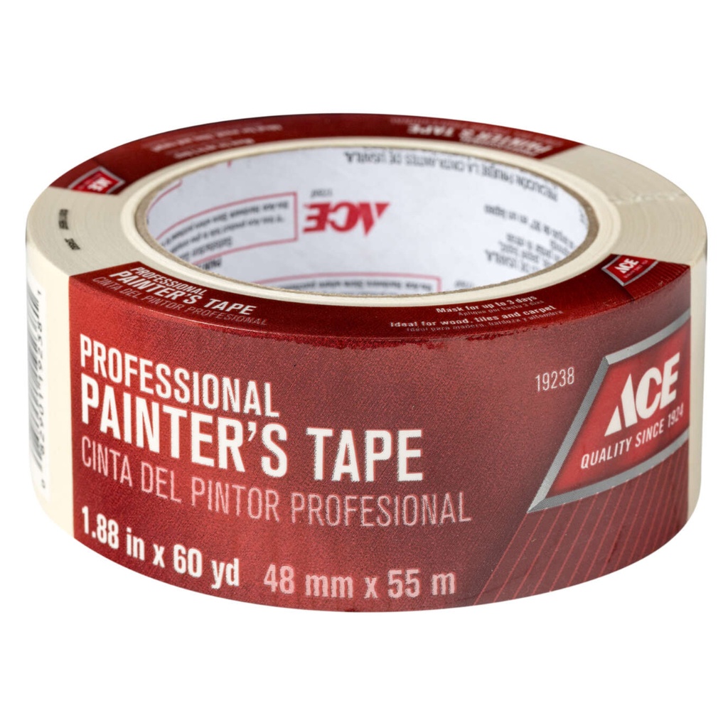 Ace Professional 1.88 in. W X 60 Yd L Beige Medium Strength Painter's Tape 1 Pk