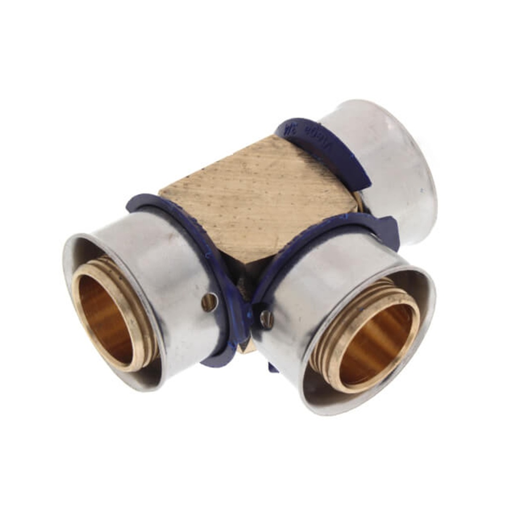 [PEX94040] PEX 3/4 TEE PRESS C/ANILLAS