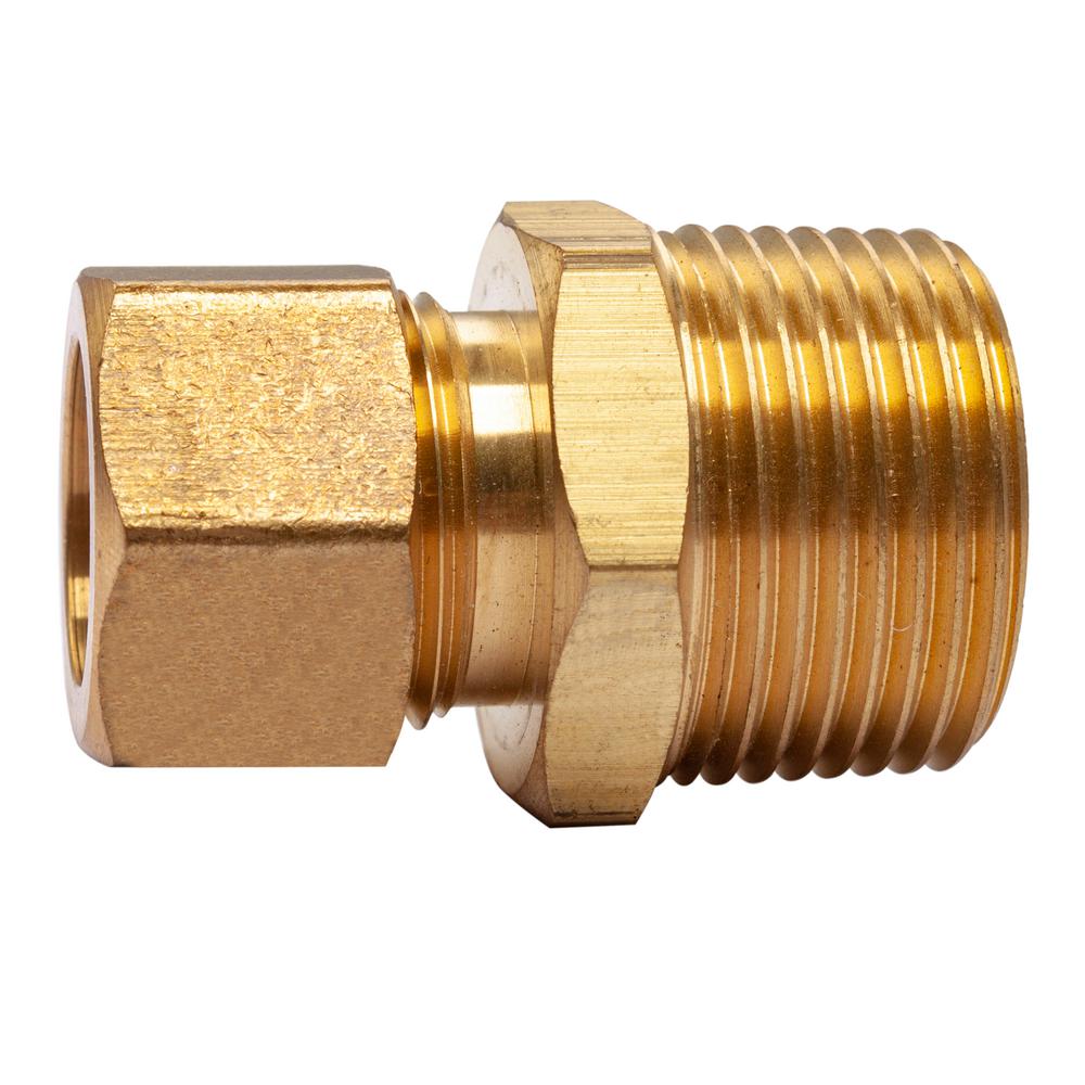 JMF Company 5/8 in. Compression X 3/4 in. D Male Brass Adapter