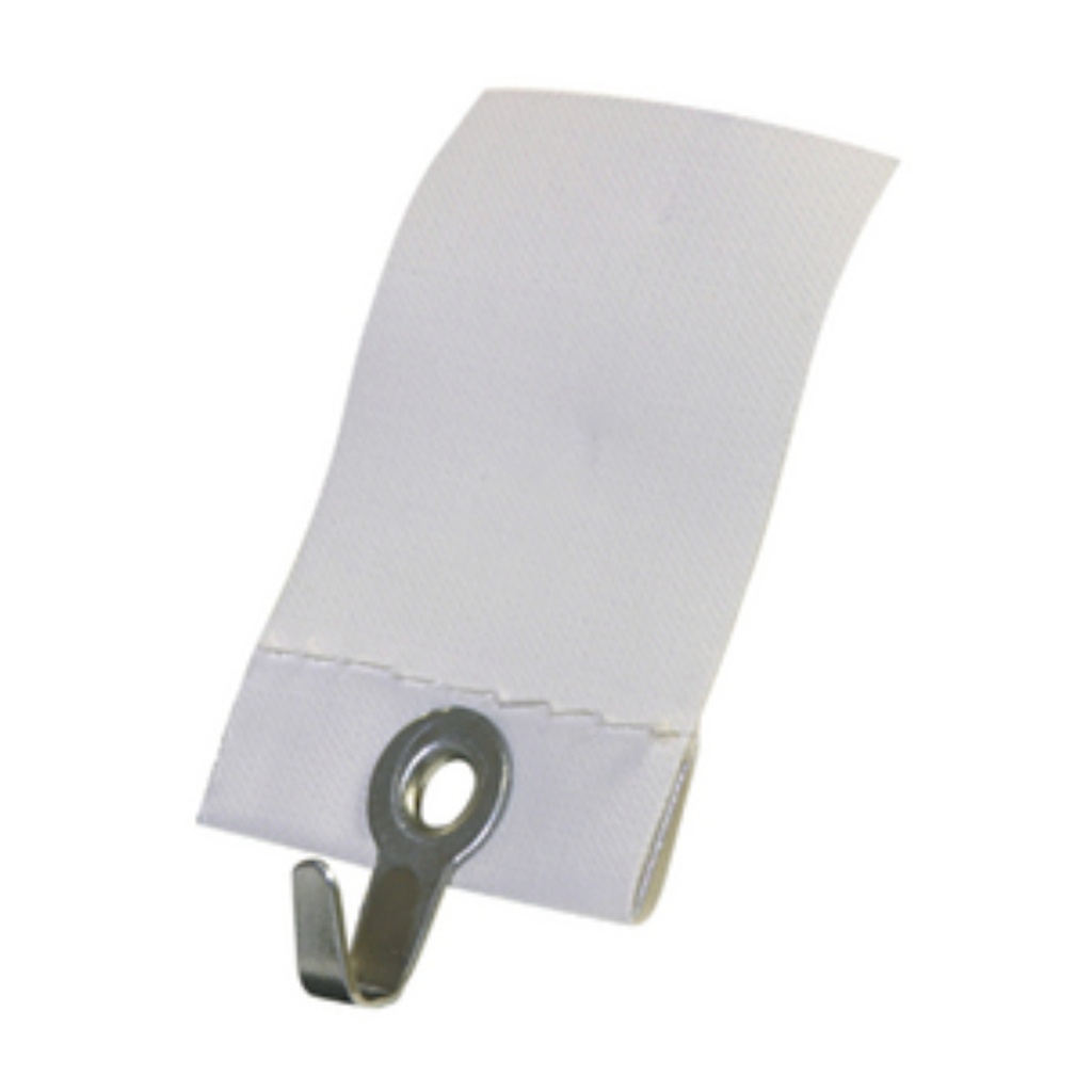 [121148] Hillman AnchorWire Steel-Plated White Steel Adhesive Hangers 1-1/2 Lb. 5 Pack