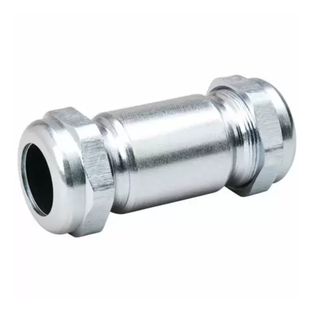 [402877] B&k 3/4 in. Comp X 3/4 in. Comp Galvanized Steel Compression Coupling 160-004 - All