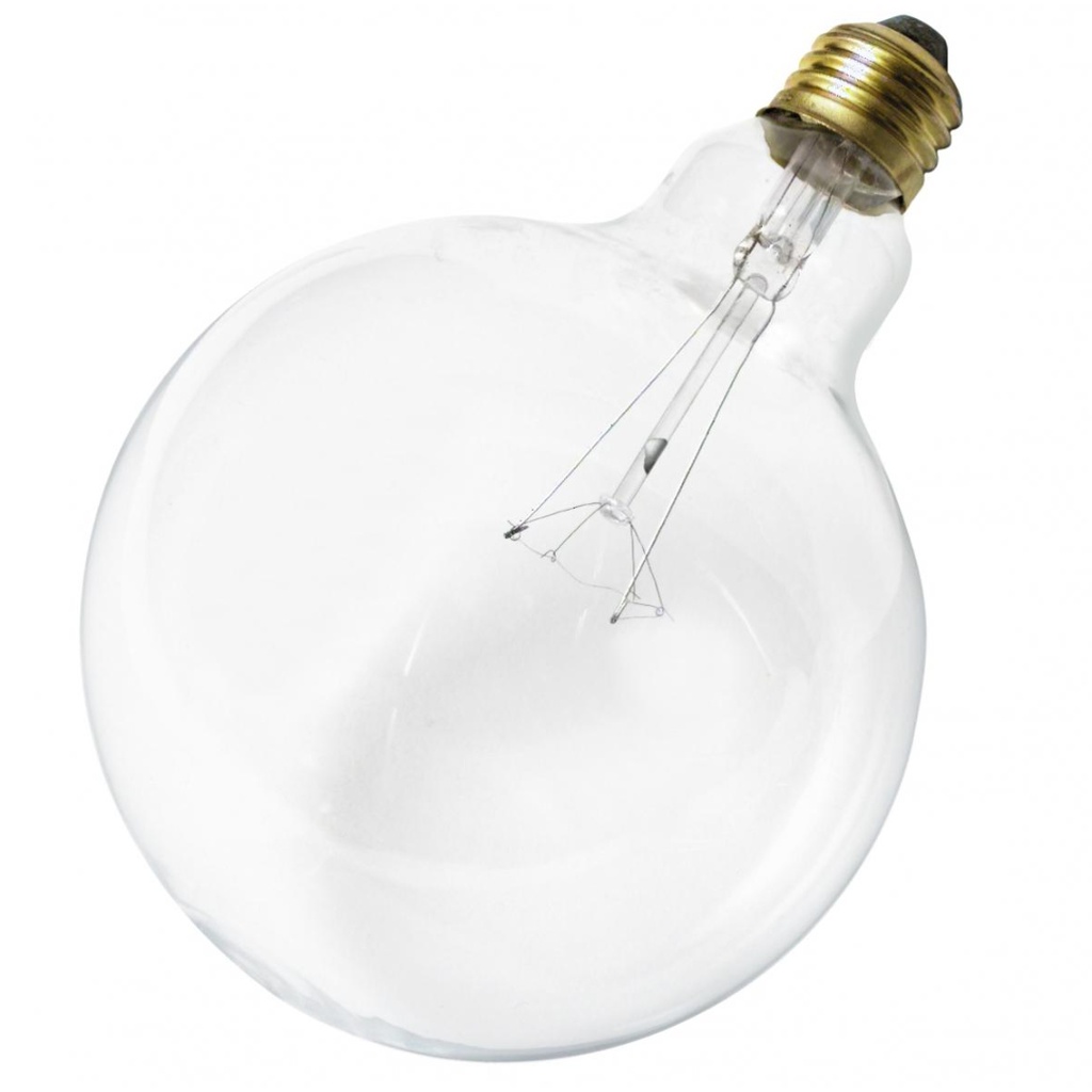 40 W G40 Incandescent - Clear - 4000 Hours - 300L - Medium Base - 120V