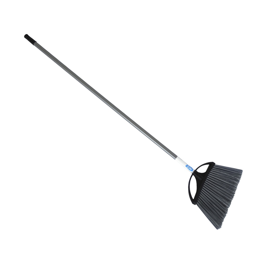 [1207133] O-Cedar PowerCorner Outdoor Broom - Black, Gray - 1 Each