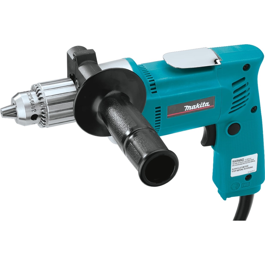 Makita 1/2 in. 6.5-Amp Keyed Electric Drill with Pistol Grip 6302H - All