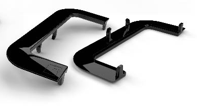 TAPA PERF.GOLA MEDIO NEGRA