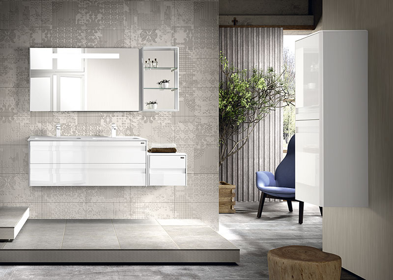 ESPEJO 70x69 RETRO LED USA BL