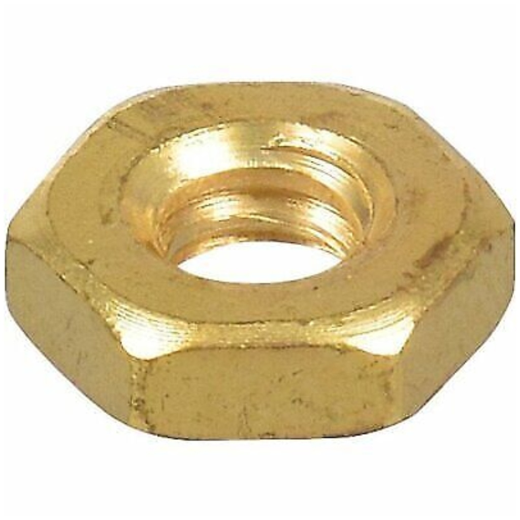 [400006896] Brass Hex Nuts (#6-32) - 8 Pc