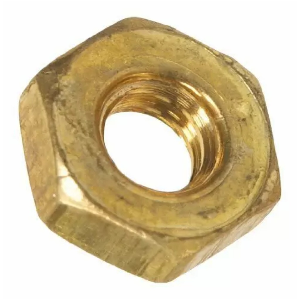 Brass Hex Nuts (#8-32) - 7 Pc