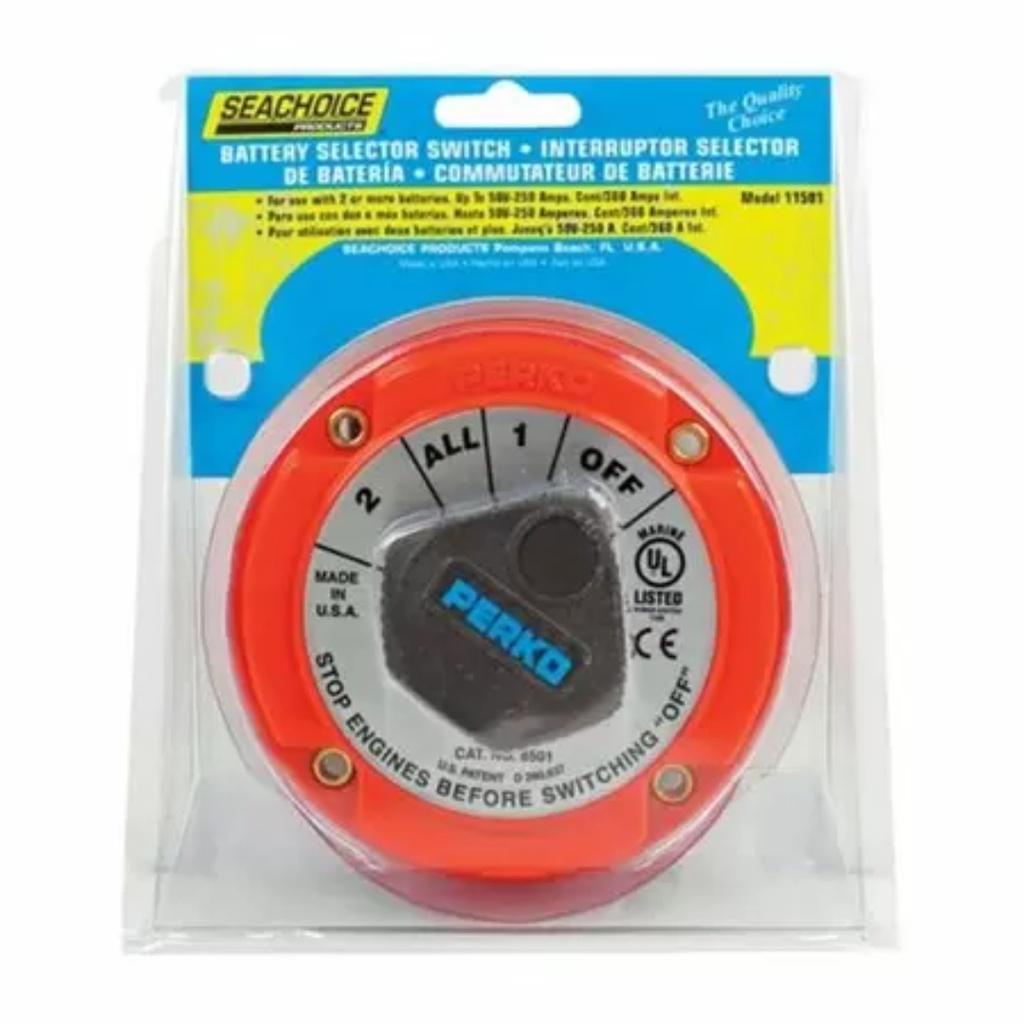 Sea Choice - Multi Position Battery Selector Switch Without Lock - 115