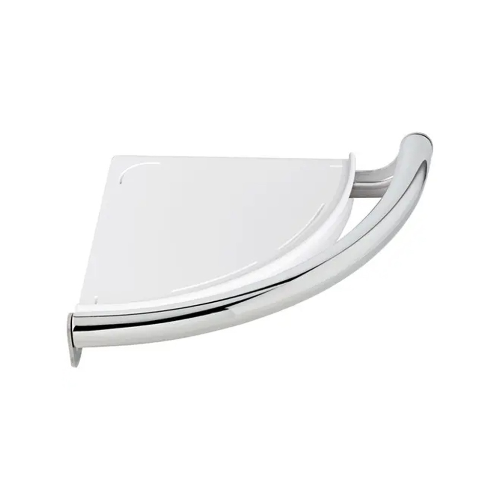 Delta BathSafety: Contemporary Corner Shelf with Assist Bar