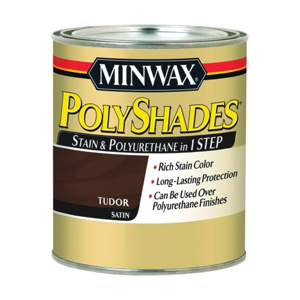 Minwax PolyShades  Satin  Tudor  1 Quart