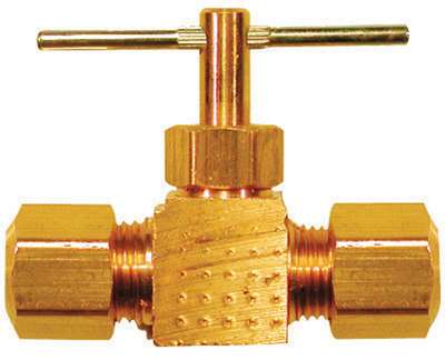 [4338687] JMF Company 3/8 in. 3/8 in. Brass Needle Valve