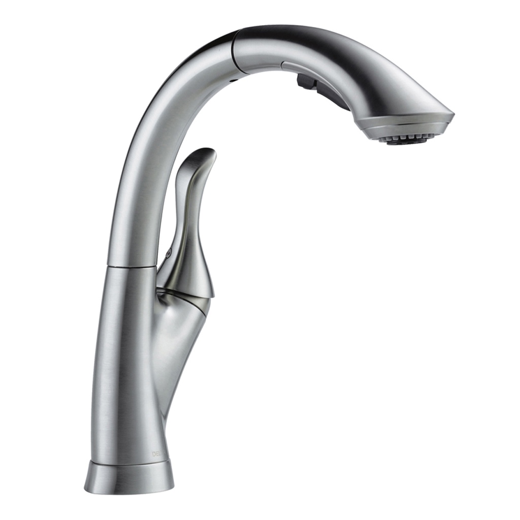 [4153-AR-DST] Delta Linden:4153 Single Handle Pull-Out Kitchen Faucet
