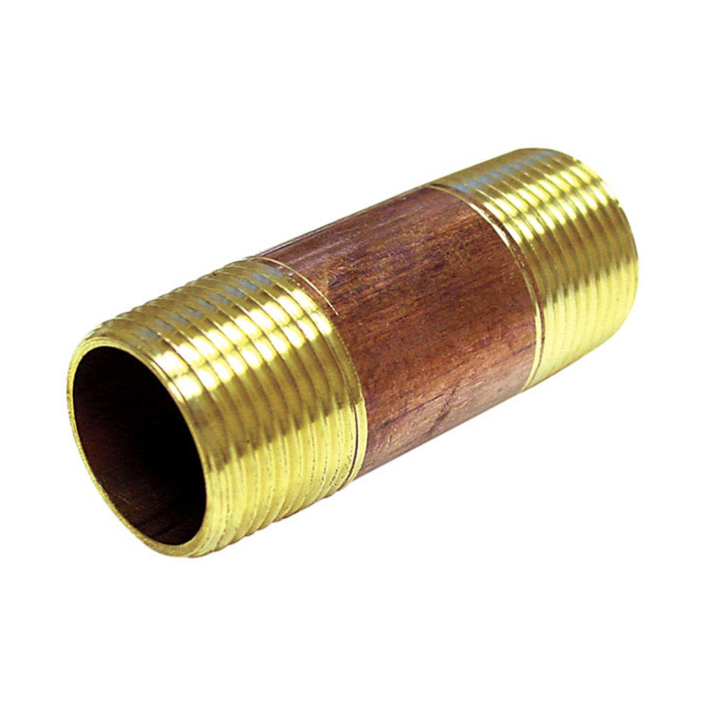 Ace 3/4 in. MPT X 2 in. Dia. MPT Threaded Red Brass Pipe Nipple