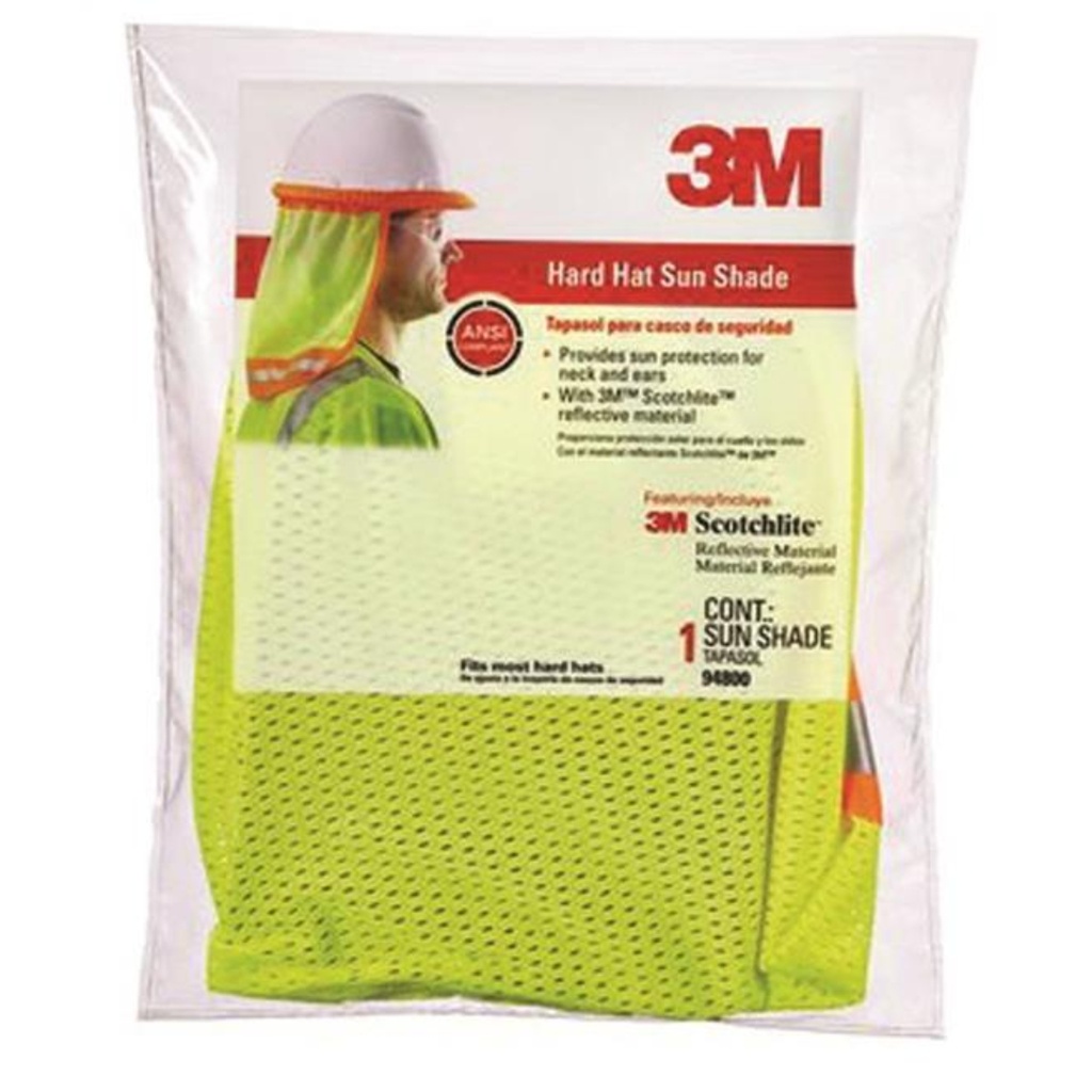 3M HARDHAT SUN SHADE YLW