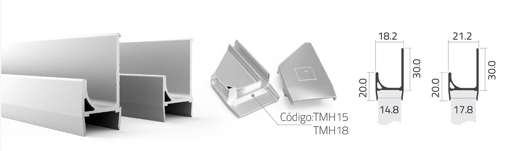 TAPA PARA TIRADOR MHT18