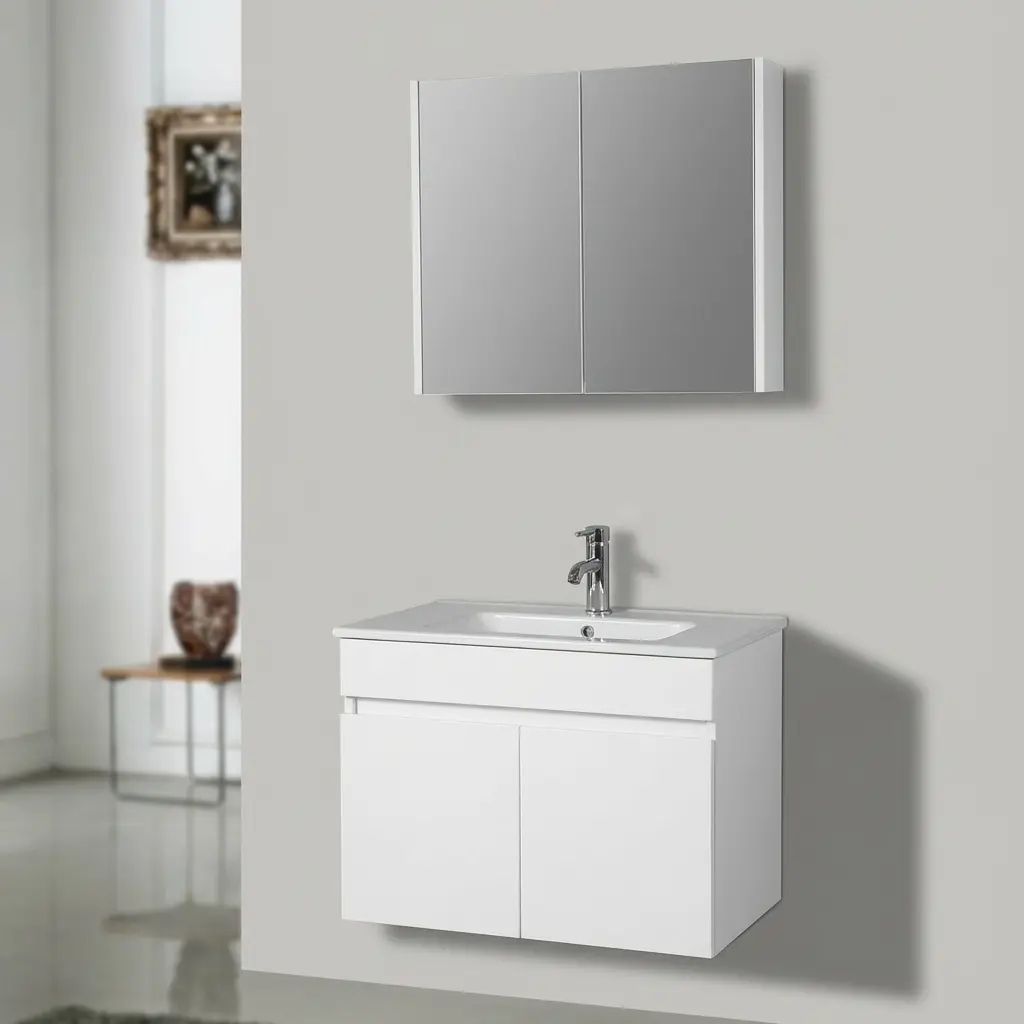 [BA700W] CONJ. PVC VAN MUEB/LAV/BOTIQ WHT