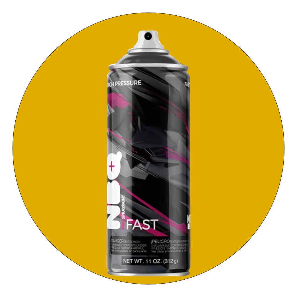 [F111] NBQ SPRAY 400mL MUSTARD YELLOW