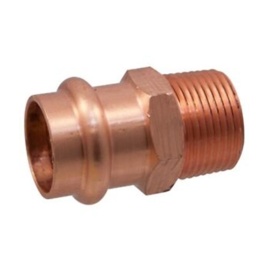 Watts Brass & Tubular #EZM34 3/4x3/4COP Male Adapter
