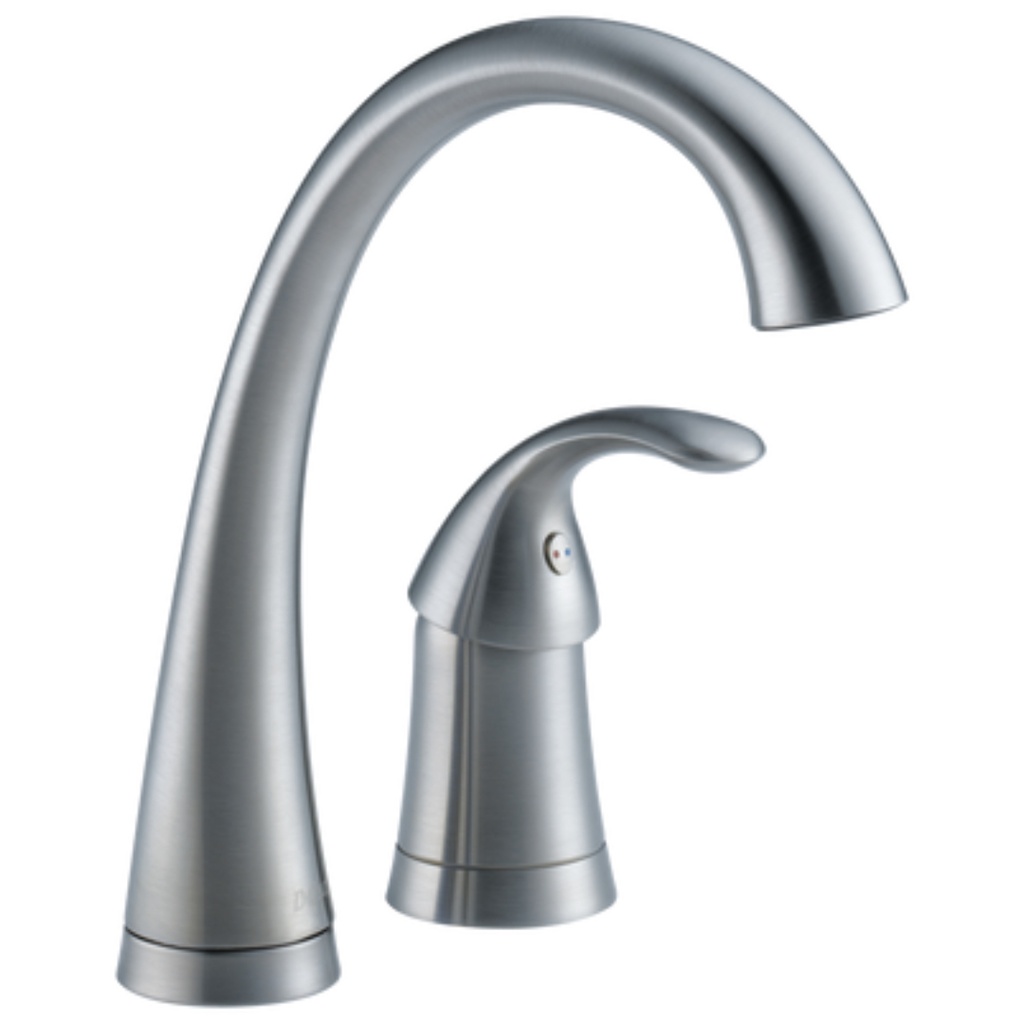 Delta Pilar Waterfall Single-Handle Bar Faucet in Arctic Stainless