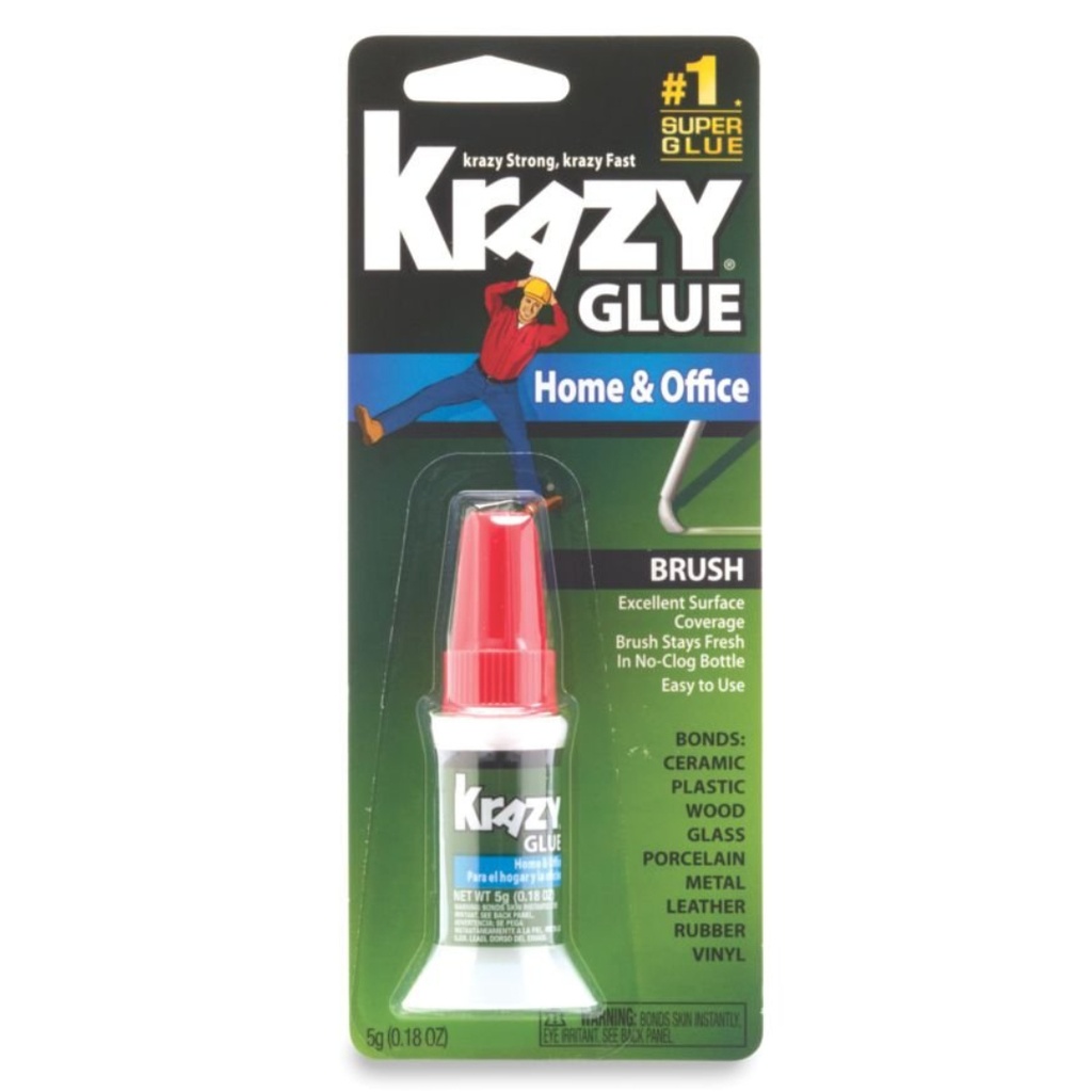 [1149681] All Purpose Brush-on Krazy Glue, 0.17 Oz, Dries Clear