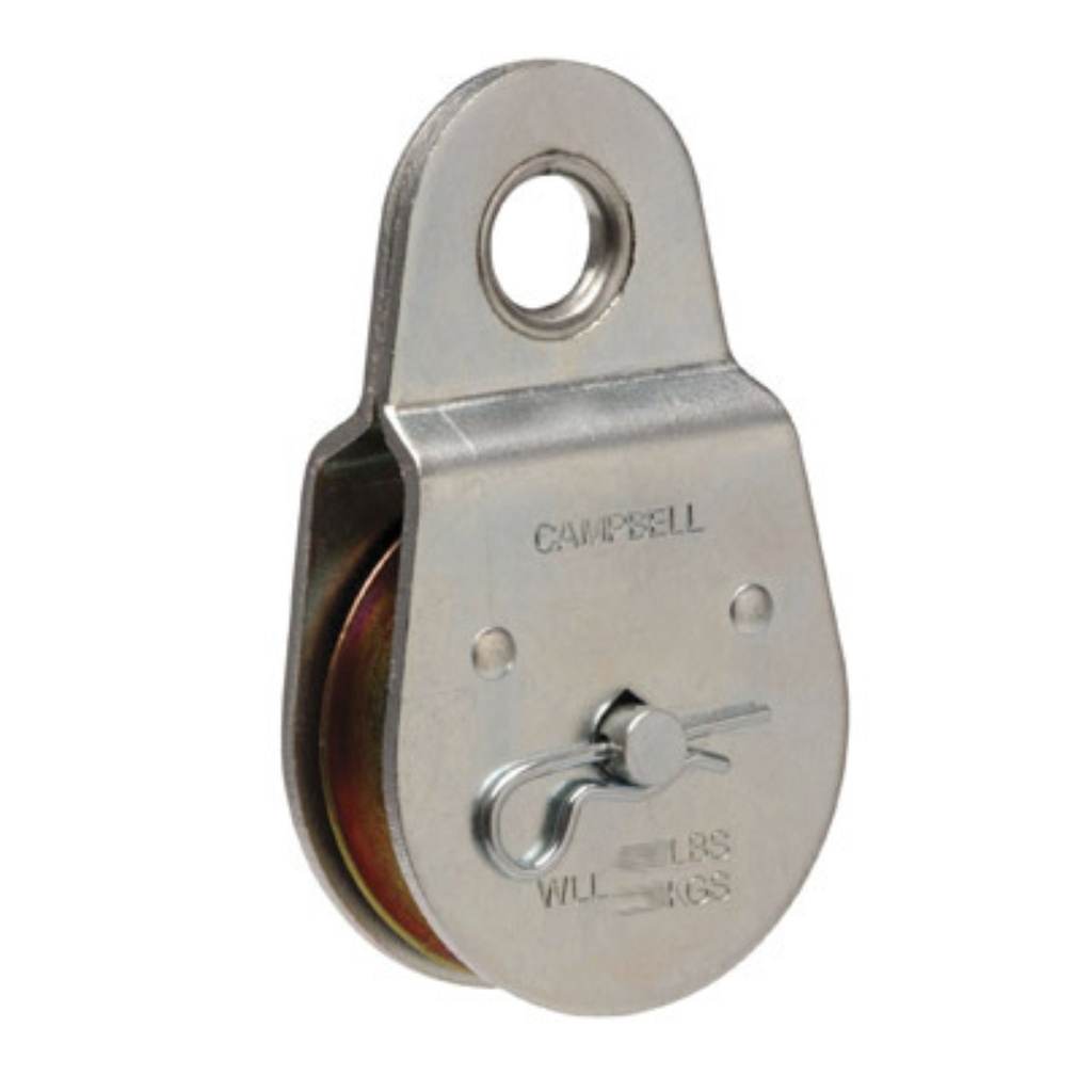 [5308010] Apex Tools Group T7550403 2.5 in. Heavy Duty Steel Single Sheave Fixed Eye Pulley
