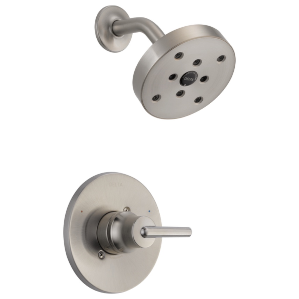 Delta DSS-Trinsic-1403 Monitor 14 Series Single Function Pressure Balanced Shower System with Shower Head 2 Body Sprays and Hand Shower - Includes