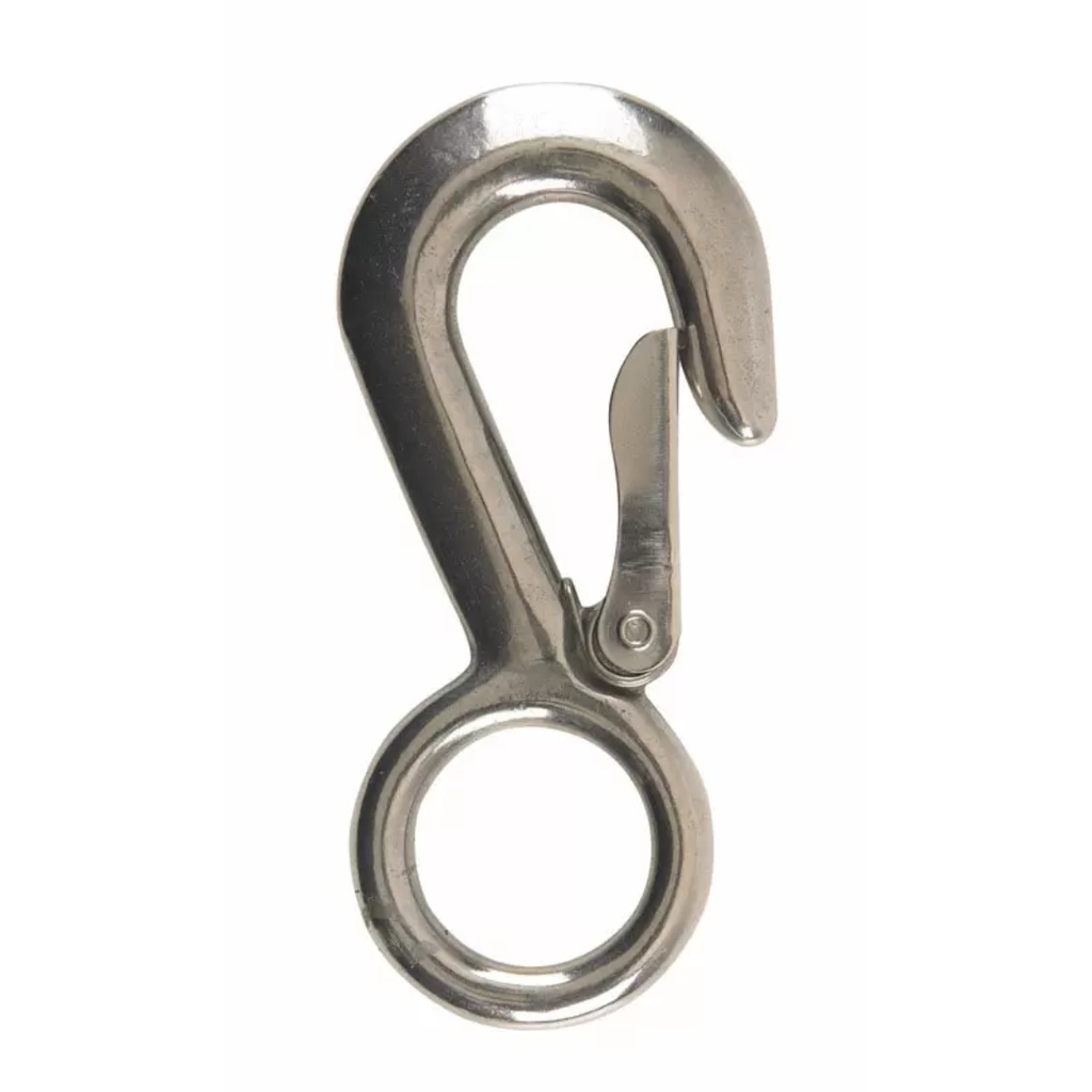 Campbell Chain 1-1/8 in. Dia. X 4-22/32 in. L Polished Stainless Steel Snap Hook 400 Lb.