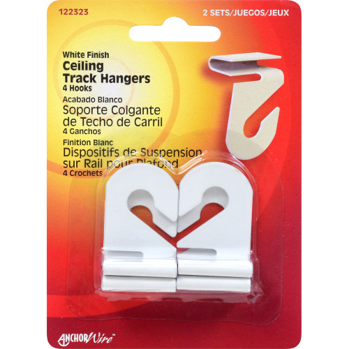 HILLMAN Ceiling Track Hangers White